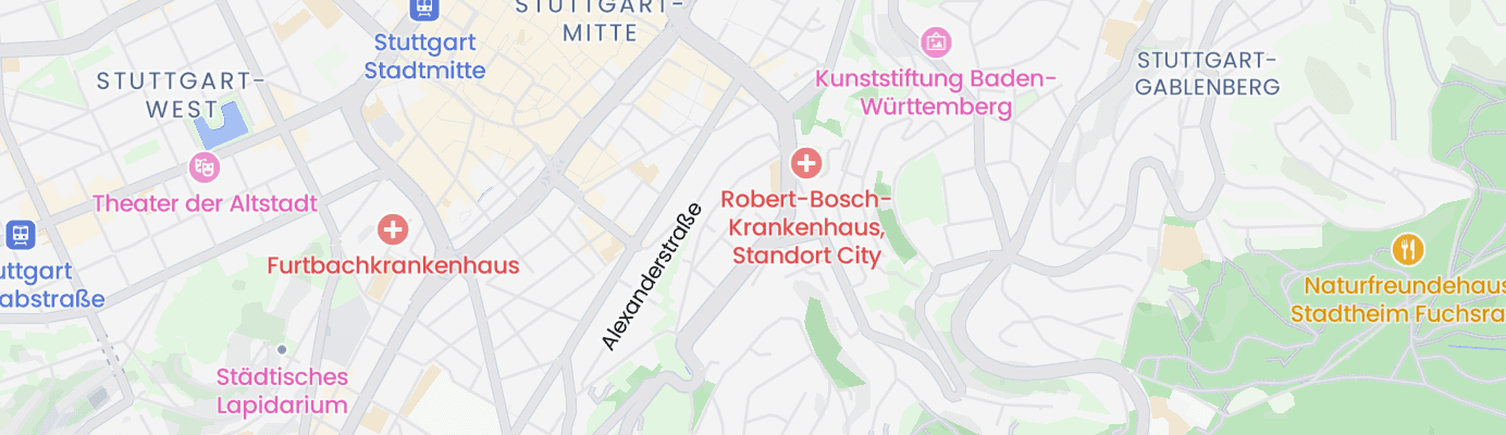 Karte mit dem ungefähren Standort