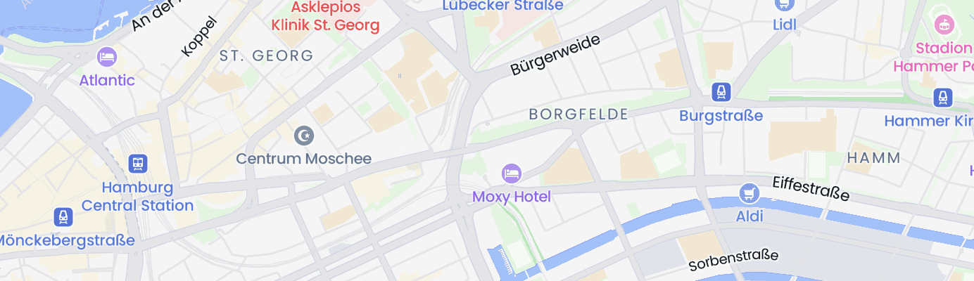 Karte mit dem ungefähren Standort