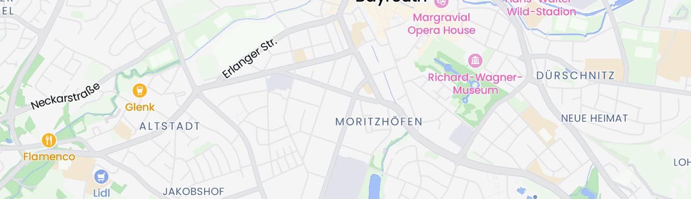 Map showing the approximate location