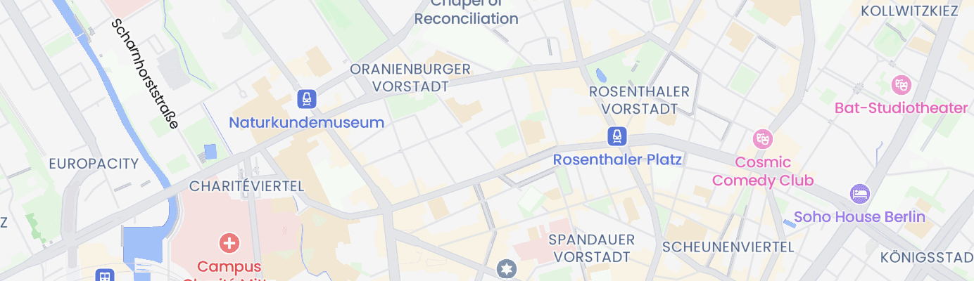 Karte mit dem ungefähren Standort