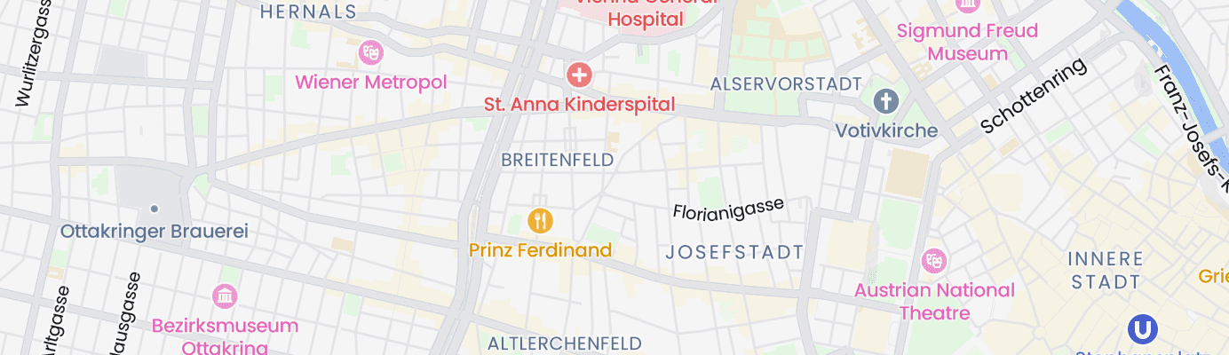 Karte mit dem ungefähren Standort