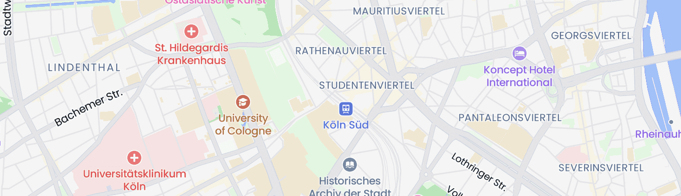 Karte mit dem ungefähren Standort