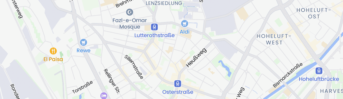 Karte mit dem ungefähren Standort