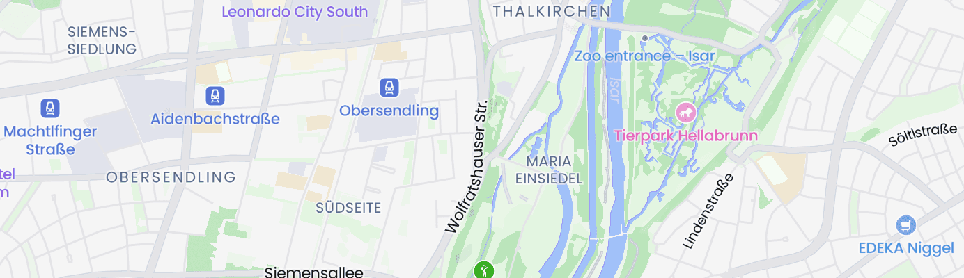 Karte mit dem ungefähren Standort