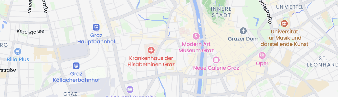 Karte mit dem ungefähren Standort