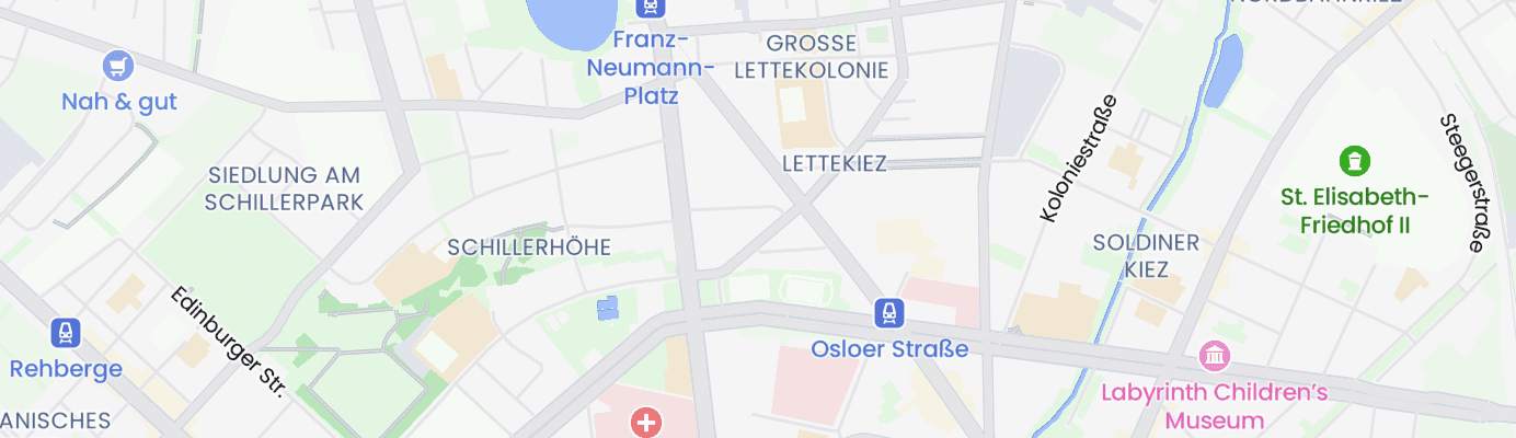 Karte mit dem ungefähren Standort