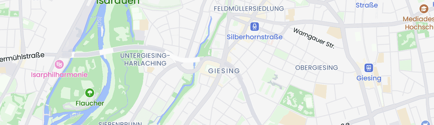 Karte mit dem ungefähren Standort