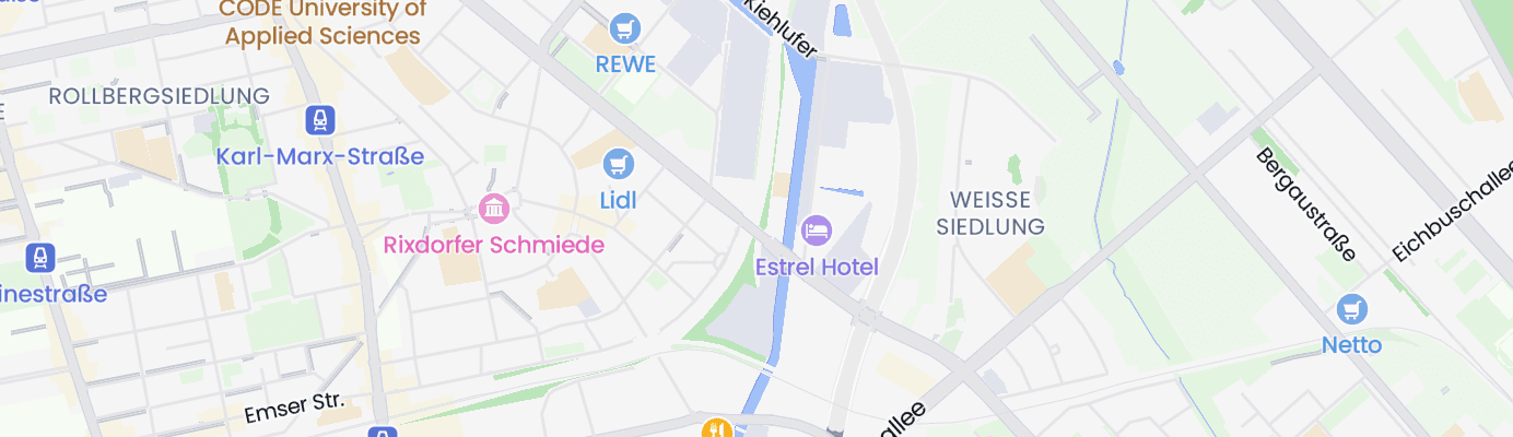Karte mit dem ungefähren Standort