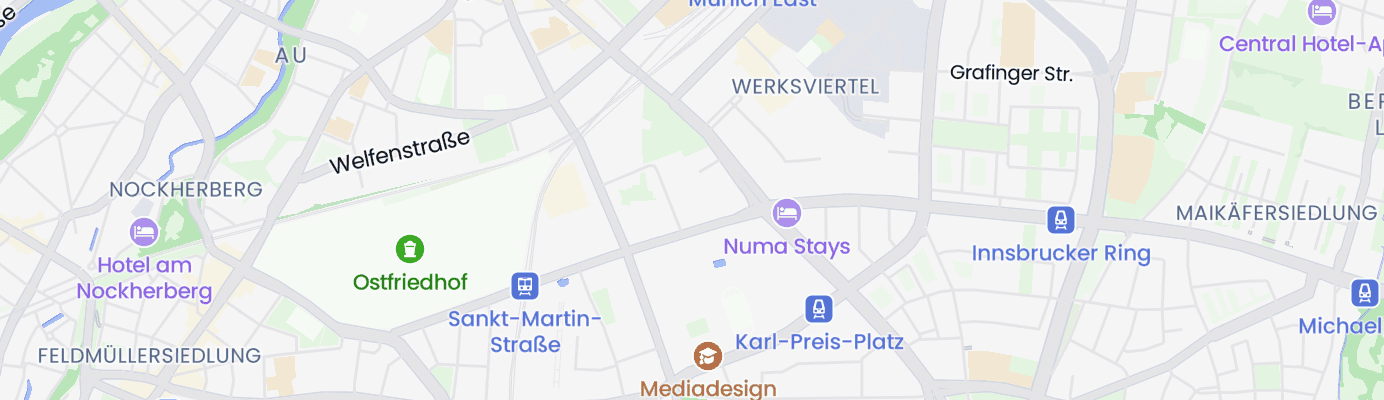 Karte mit dem ungefähren Standort