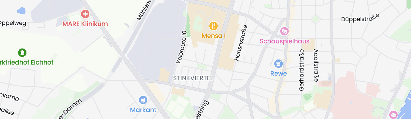 Karte mit dem ungefähren Standort
