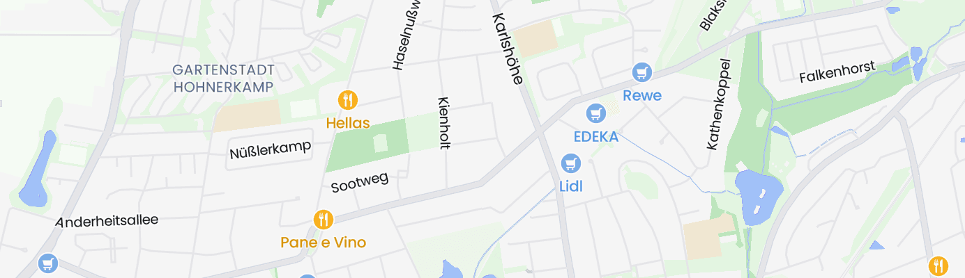 Karte mit dem ungefähren Standort