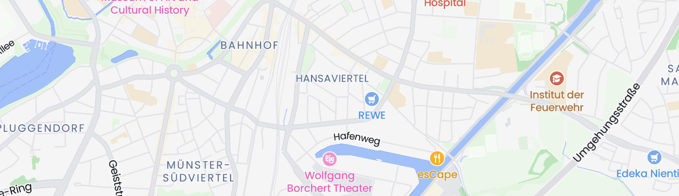 Karte mit dem ungefähren Standort