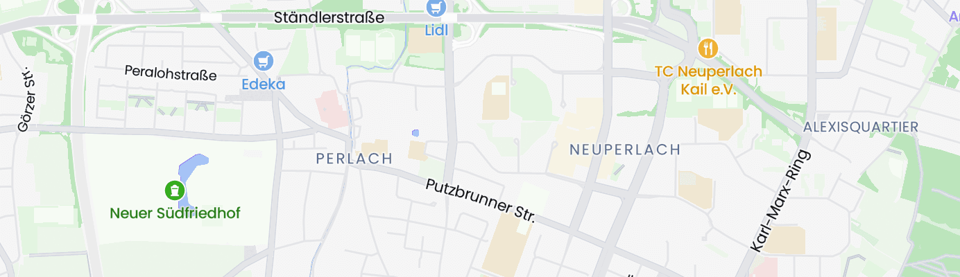 Karte mit dem ungefähren Standort