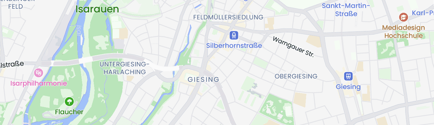 Karte mit dem ungefähren Standort
