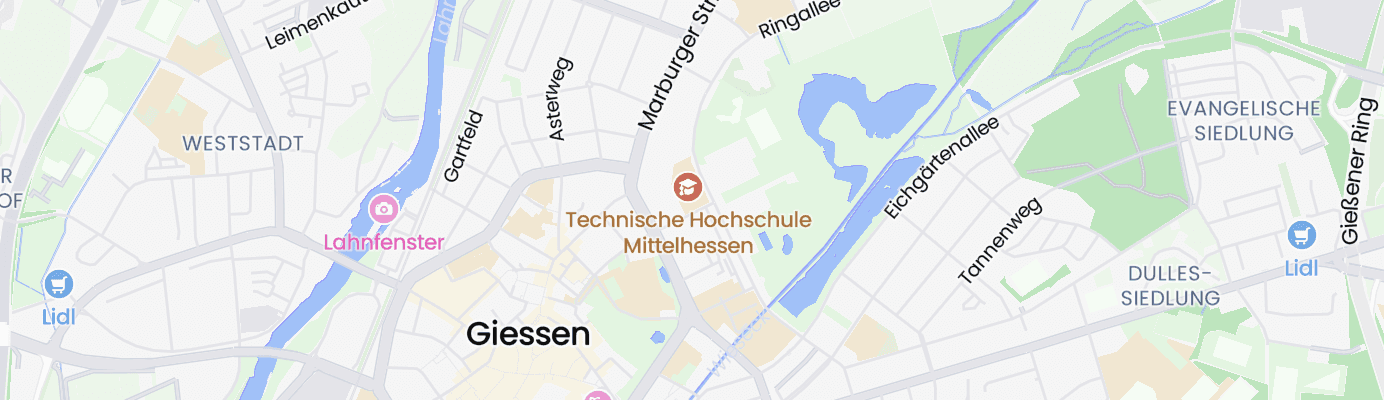 Karte mit dem ungefähren Standort