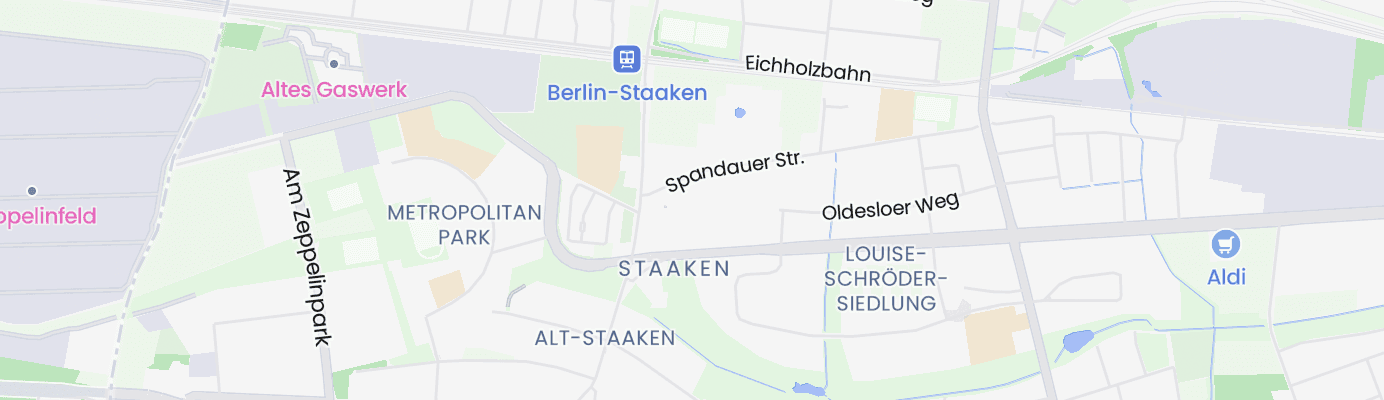 Karte mit dem ungefähren Standort
