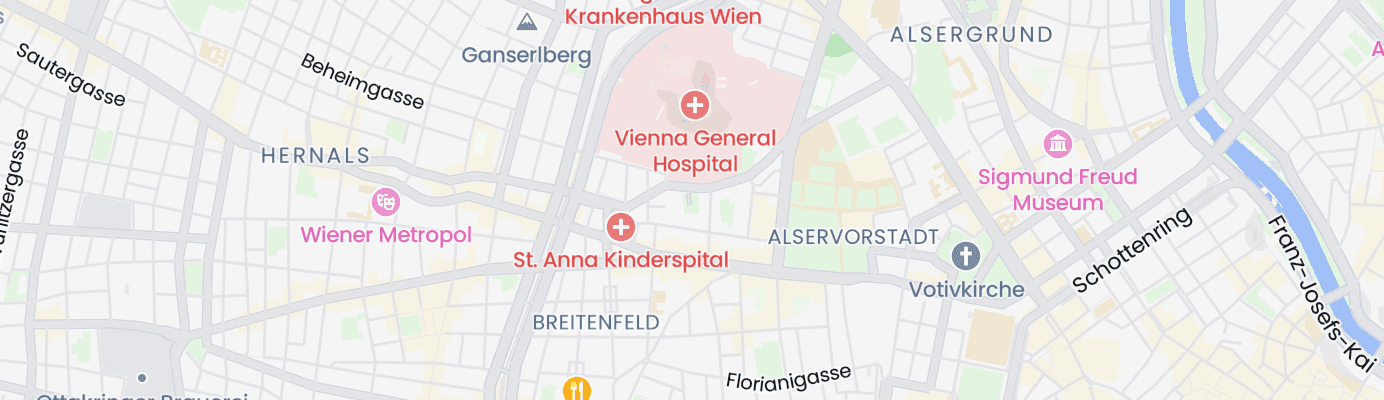 Karte mit dem ungefähren Standort