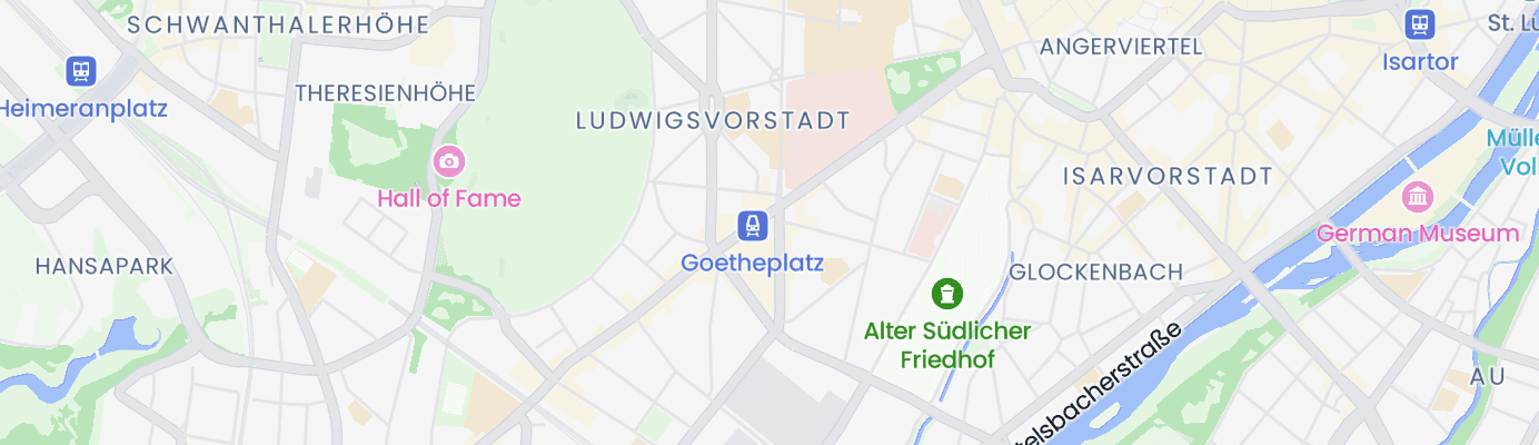 Karte mit dem ungefähren Standort