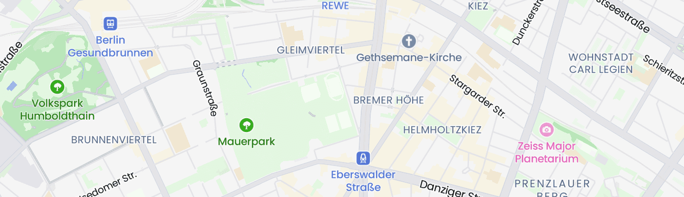 Karte mit dem ungefähren Standort