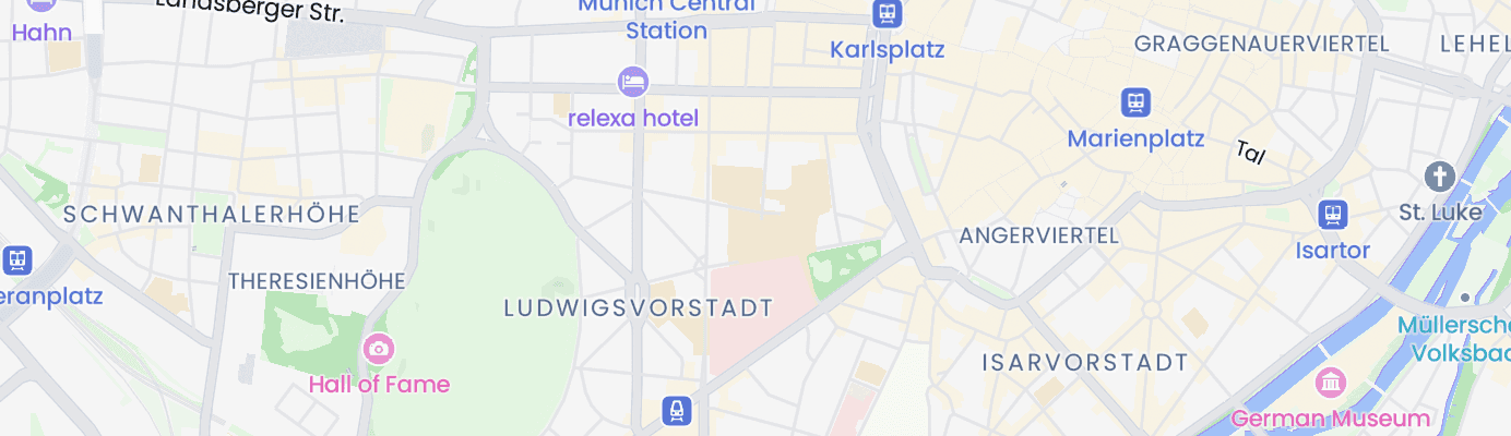 Karte mit dem ungefähren Standort