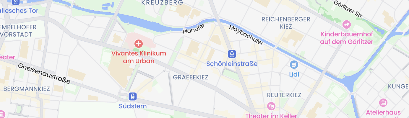 Karte mit dem ungefähren Standort