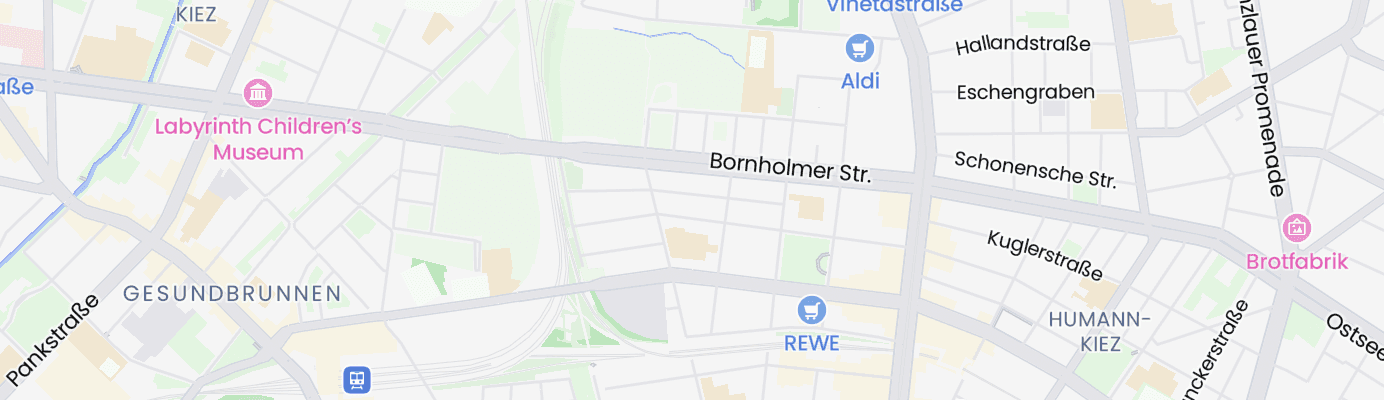 Karte mit dem ungefähren Standort