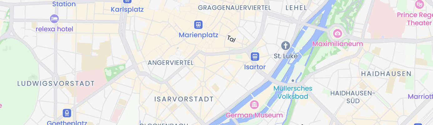 Karte mit dem ungefähren Standort