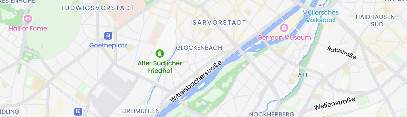 Karte mit dem ungefähren Standort