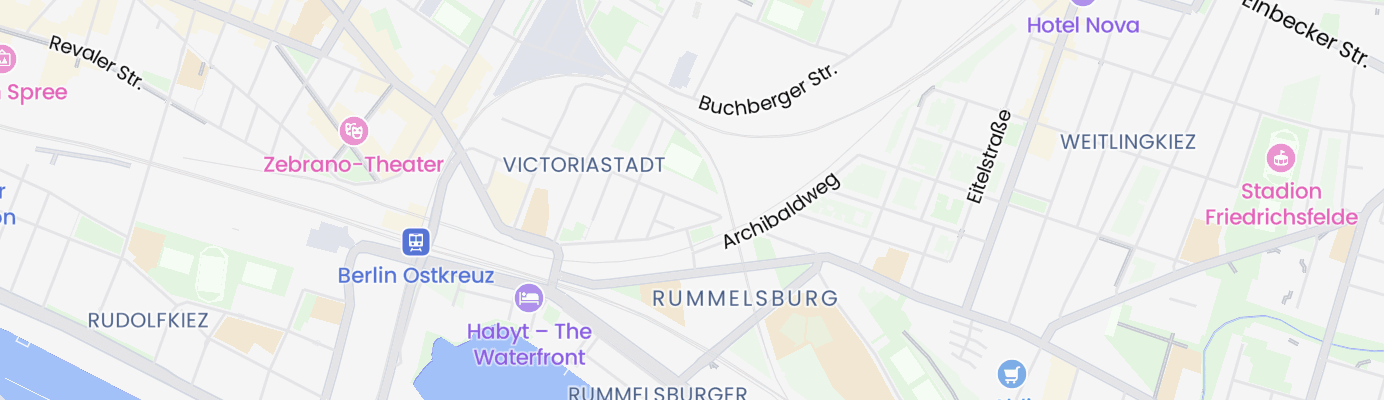 Karte mit dem ungefähren Standort