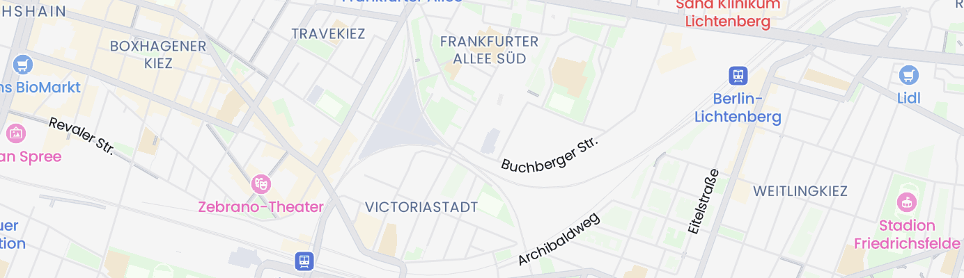 Karte mit dem ungefähren Standort