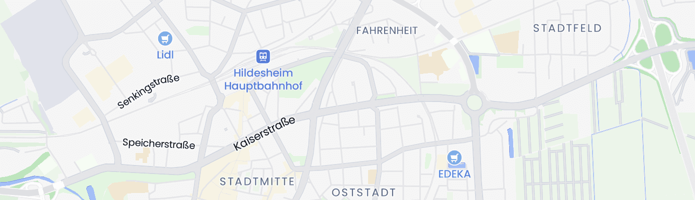Karte mit dem ungefähren Standort