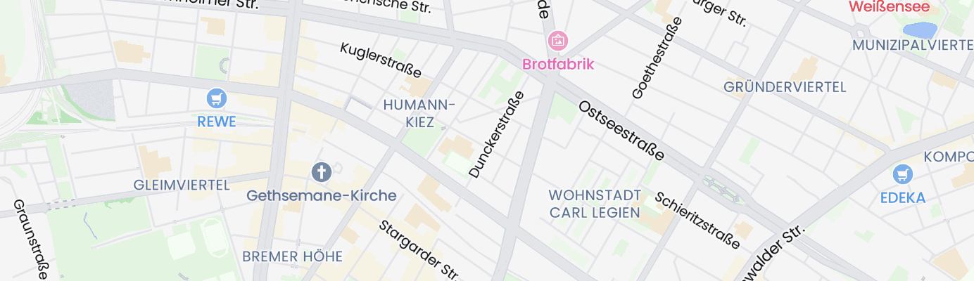 Karte mit dem ungefähren Standort