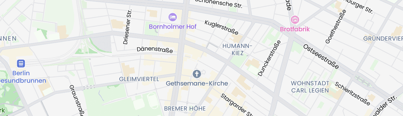 Karte mit dem ungefähren Standort