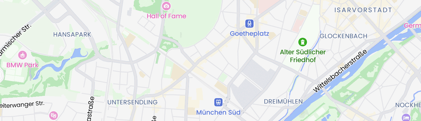 Karte mit dem ungefähren Standort