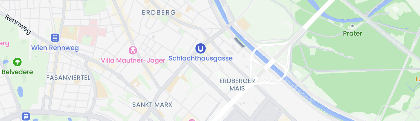 Karte mit dem ungefähren Standort
