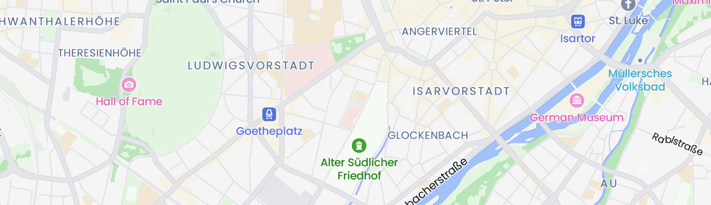 Karte mit dem ungefähren Standort