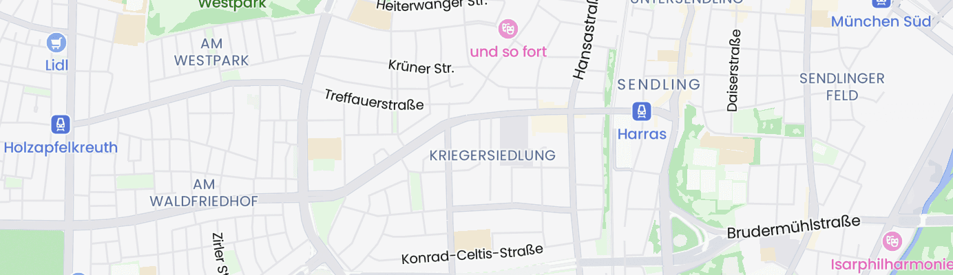 Karte mit dem ungefähren Standort