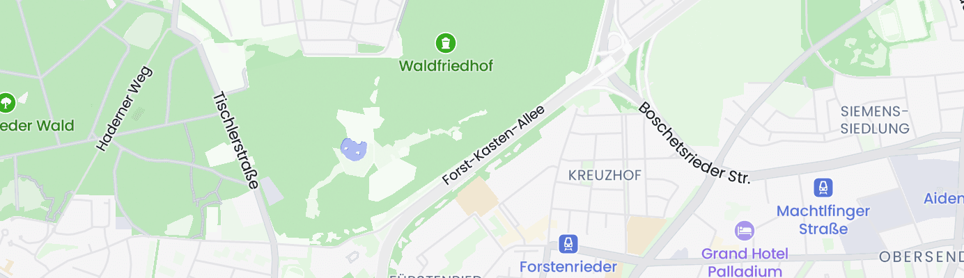 Karte mit dem ungefähren Standort