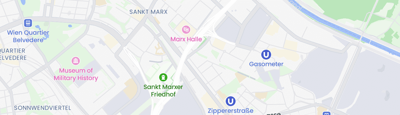 Karte mit dem ungefähren Standort