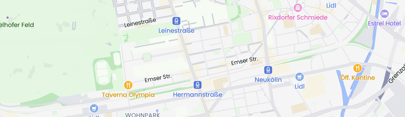 Karte mit dem ungefähren Standort