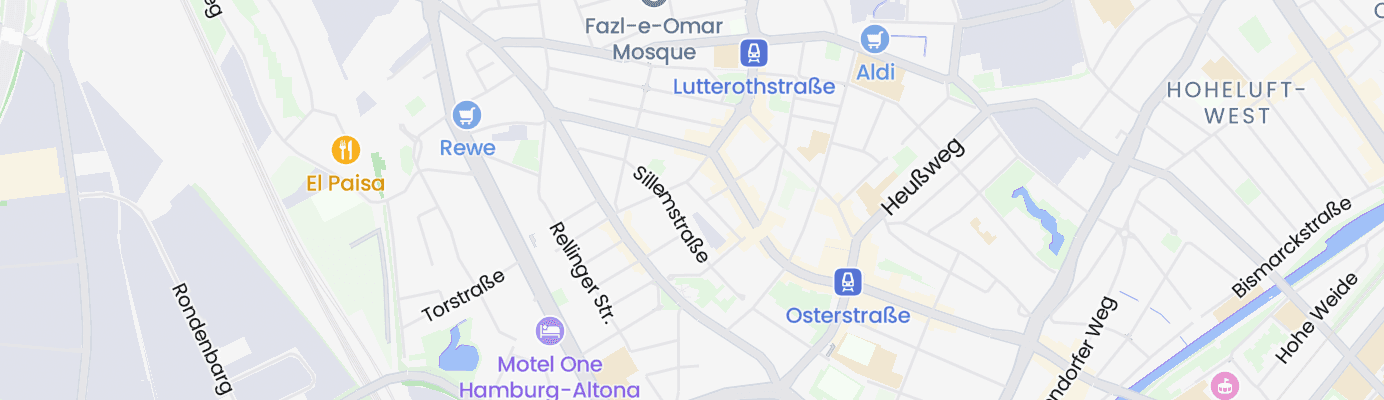 Karte mit dem ungefähren Standort