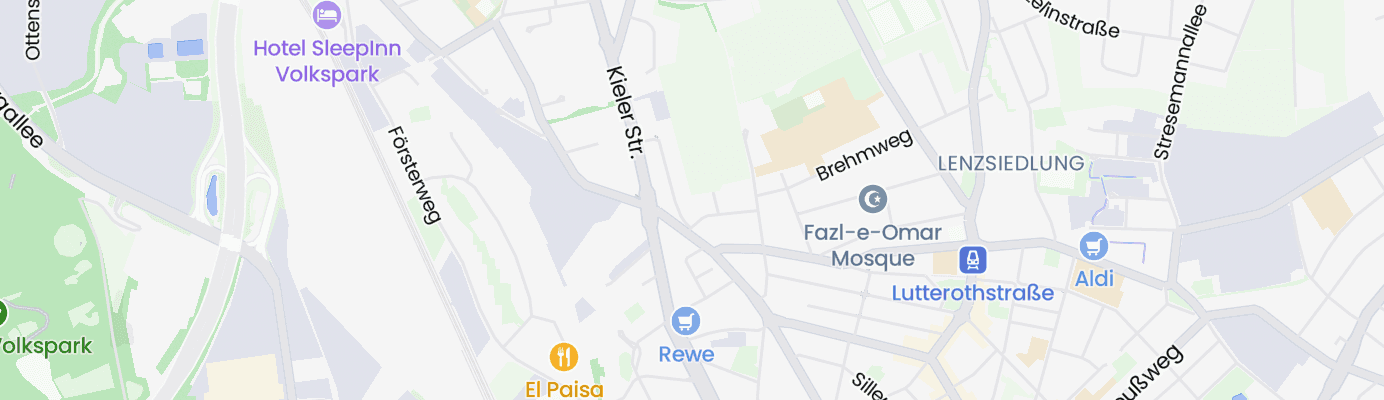 Karte mit dem ungefähren Standort