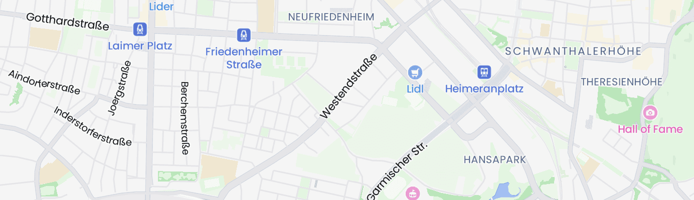 Karte mit dem ungefähren Standort
