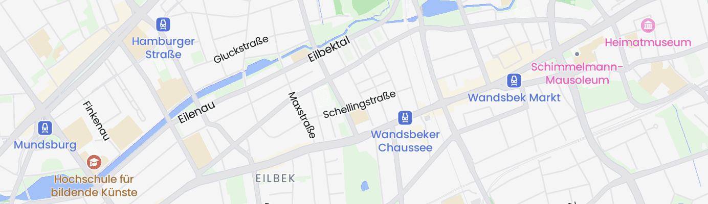 Karte mit dem ungefähren Standort