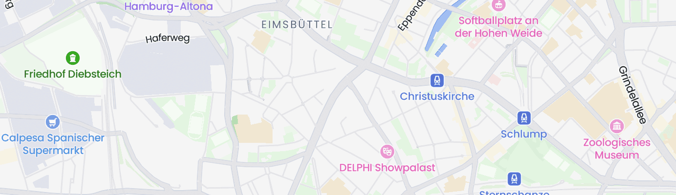 Karte mit dem ungefähren Standort