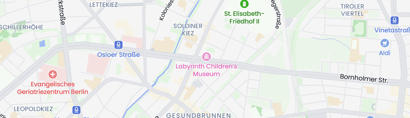 Karte mit dem ungefähren Standort