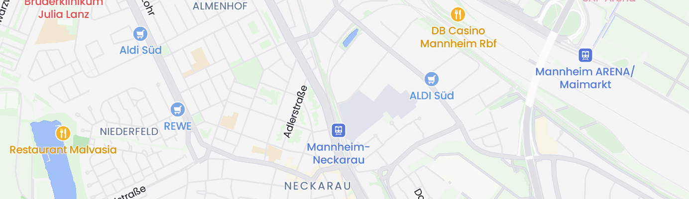 Karte mit dem ungefähren Standort