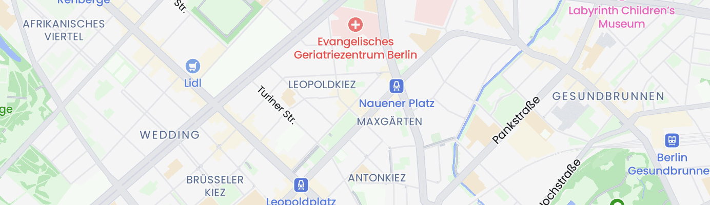 Karte mit dem ungefähren Standort