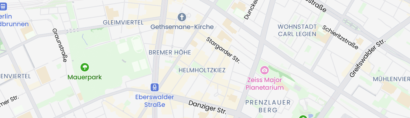 Karte mit dem ungefähren Standort