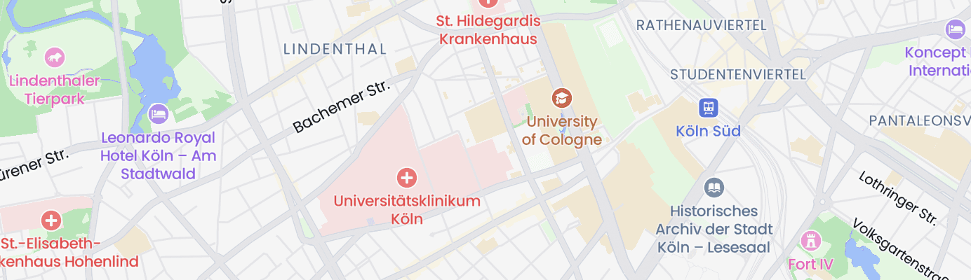 Karte mit dem ungefähren Standort